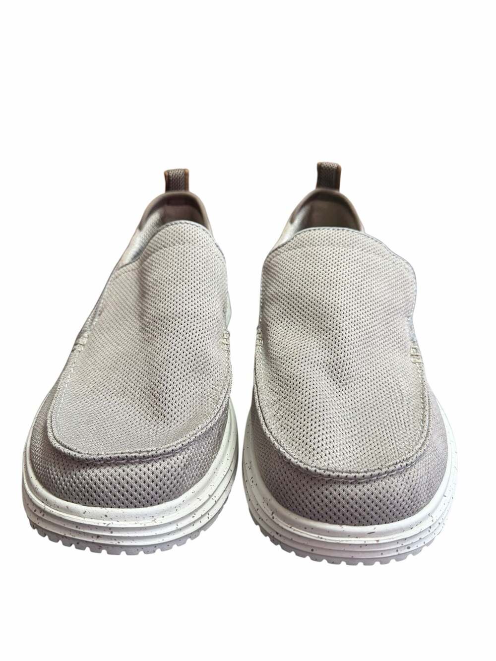 Skechers Proven Renco Men's Wide Fit Slip-On Shoes Taupe Size 14